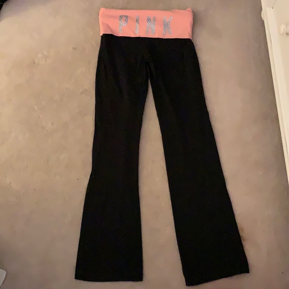 PINK Victoria Secret full length flare yogas pants